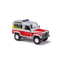 PREORDER Busch HO 54312 1983 Land Rover Defender 90 SUV, Saarlouis Germany Fire Department | 45.04