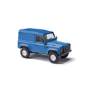 PREORDER Busch HO 54350 1990 Land Rover Defender 90 SUV with Box Cap, Blue | 28.89