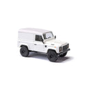 PREORDER Busch HO 54351 1990 Land Rover Defender 90 SUV with Box Cap, White | 28.89