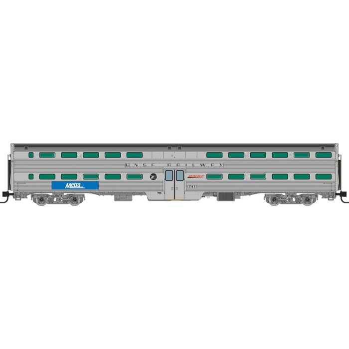 PREORDER Rapido N 545011A Gallery Commuter Coach Car, Metra (BNSF Swoosh)