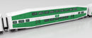 PREORDER Rapido 546013 N Bilevel Commuter Cab Car & 2 Coach Set - Ready to Run -- GO Transit Set #1 #205, 2123, 2150 (green, white)