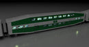 PREORDER Rapido 546013 N Bilevel Commuter Cab Car & 2 Coach Set - Ready to Run -- GO Transit Set #1 #205, 2123, 2150 (green, white)
