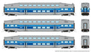 PREORDER Rapido N 546006 Bilevel Commuter Coach 3-Pack, AMT Montreal