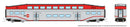 PREORDER Rapido 546008 N Bilevel Commuter Cab Car & 2 Coach Set - Ready to Run -- CalTrain Set #2 #120, 232, 236 (silver, red)