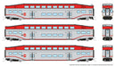 PREORDER Rapido N 546009 Bilevel Commuter Coach 3-Pack, CalTrain