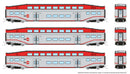 PREORDER Rapido 546009 N Bilevel Commuter Coach 3-Pack - Ready to Run -- CalTrain