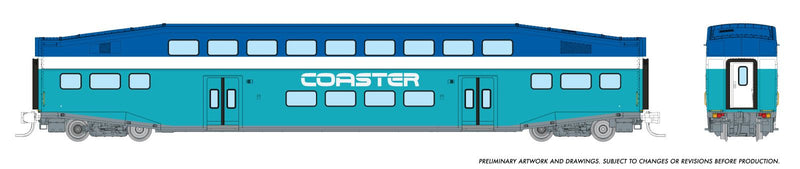 PREORDER Rapido N 546012A Bilevel Commuter Coach, Coaster Set  | 81.18