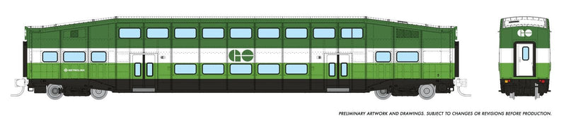 PREORDER Rapido N 546018A Bilevel Commuter Coach, GO/Metrolinx  | 81.18