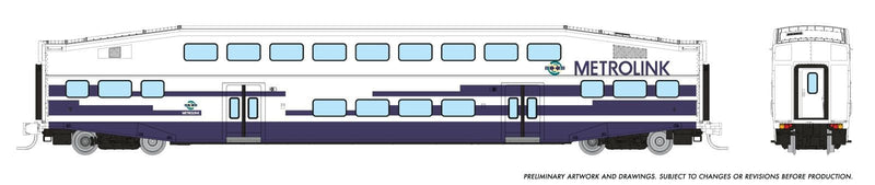 PREORDER Rapido N 546021A Bilevel Commuter Coach, Metrolink  | 81.18
