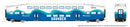 PREORDER Rapido 546022 N Bilevel Commuter Cab Car & 2 Coach Set - Ready to Run -- Sounder Set #1 #302, 404, 410 (white, blue, green)