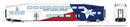 PREORDER Rapido 546027 N Bilevel Commuter Coach 3-Pack - Ready to Run -- Trinity Rail Express