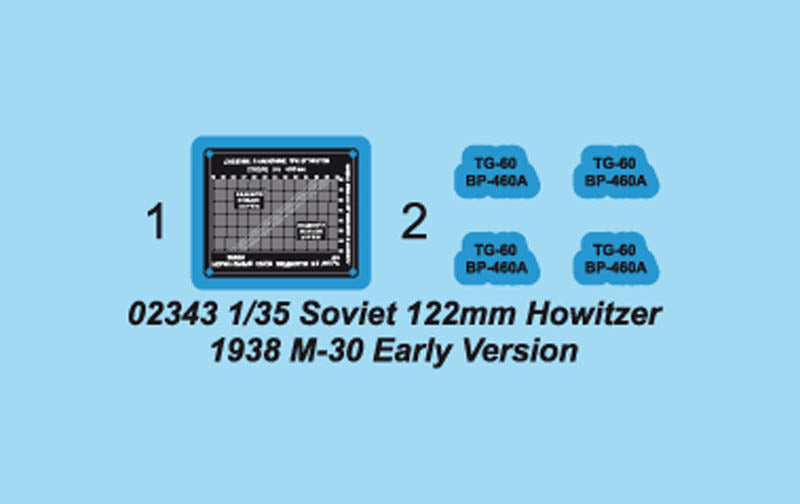 Trumpeter 02343 Soviet 122mm Howitzer 1938 M-30 Early Version 1:35