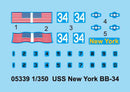 Trumpeter 05339 USS New York BB-34 1:350