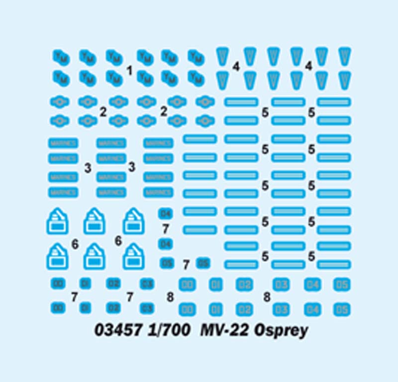 Trumpeter MV-22 Osprey 03457 1:700