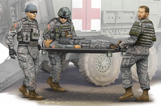 Trumpeter Modern U.S. Army - Stretcher Ambulance Team 00430 1:35