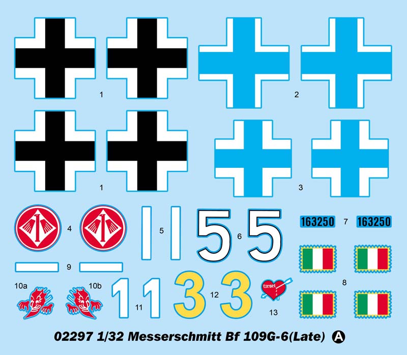 Trumpeter Messerschmitt Bf 109G-6(Late) 02297 1:32