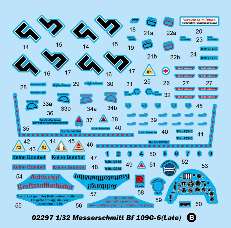 Trumpeter Messerschmitt Bf 109G-6(Late) 02297 1:32