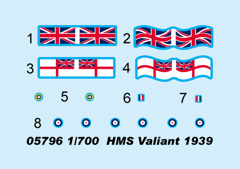 Trumpeter HMS Valiant 1939 05796 1:700