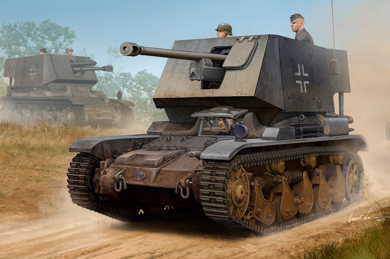 Hobby Boss 1/35 5 cm Pak(t) Sfl.auf Fgst. Pz.Kpfw.35 R 731(f)
