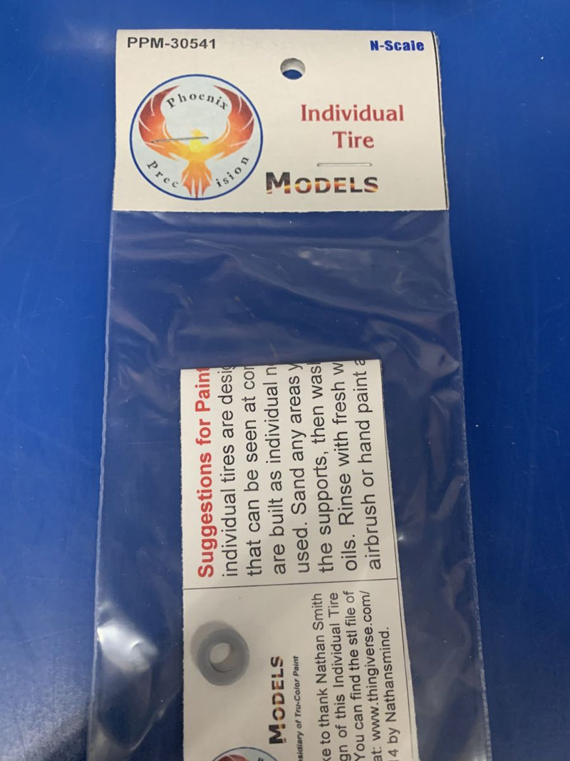Phoenix Precision Models PPM30541 N SINGLE TIRE 4PK