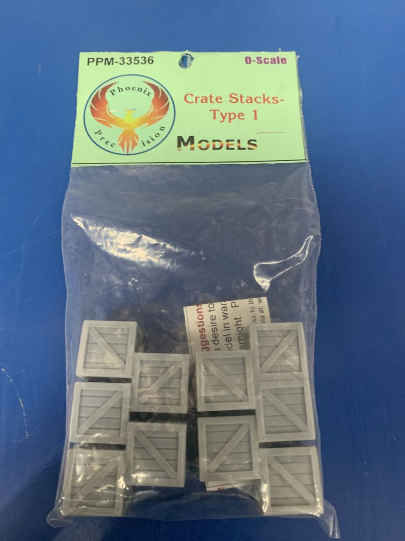 Phoenix Precision Models O 33536 Crates Type 1 (2) Unpainted Kit