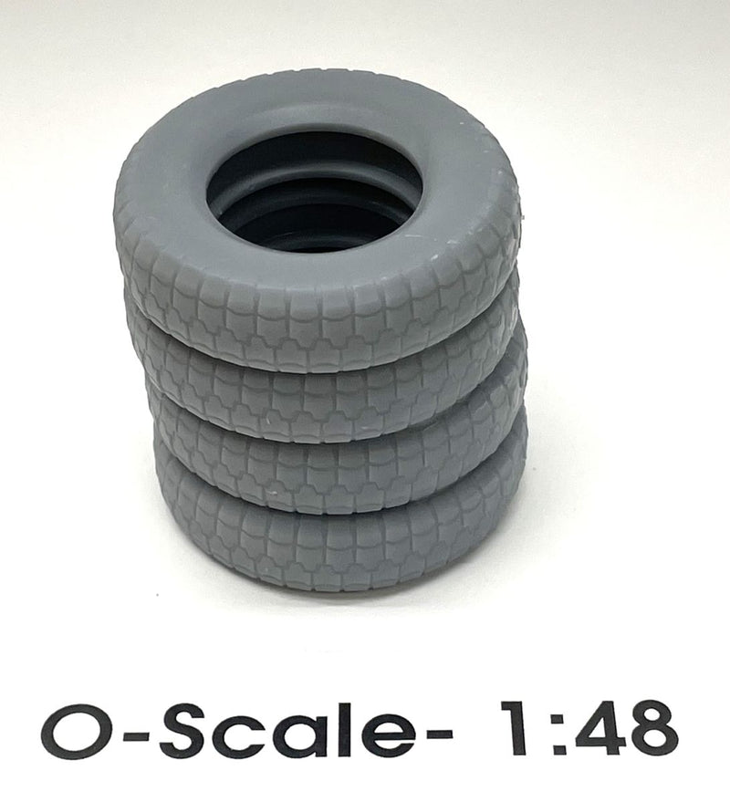 Phoenix Precision Models PPM-33540 Individual Tires (4) Unpainted Kit, O Scale