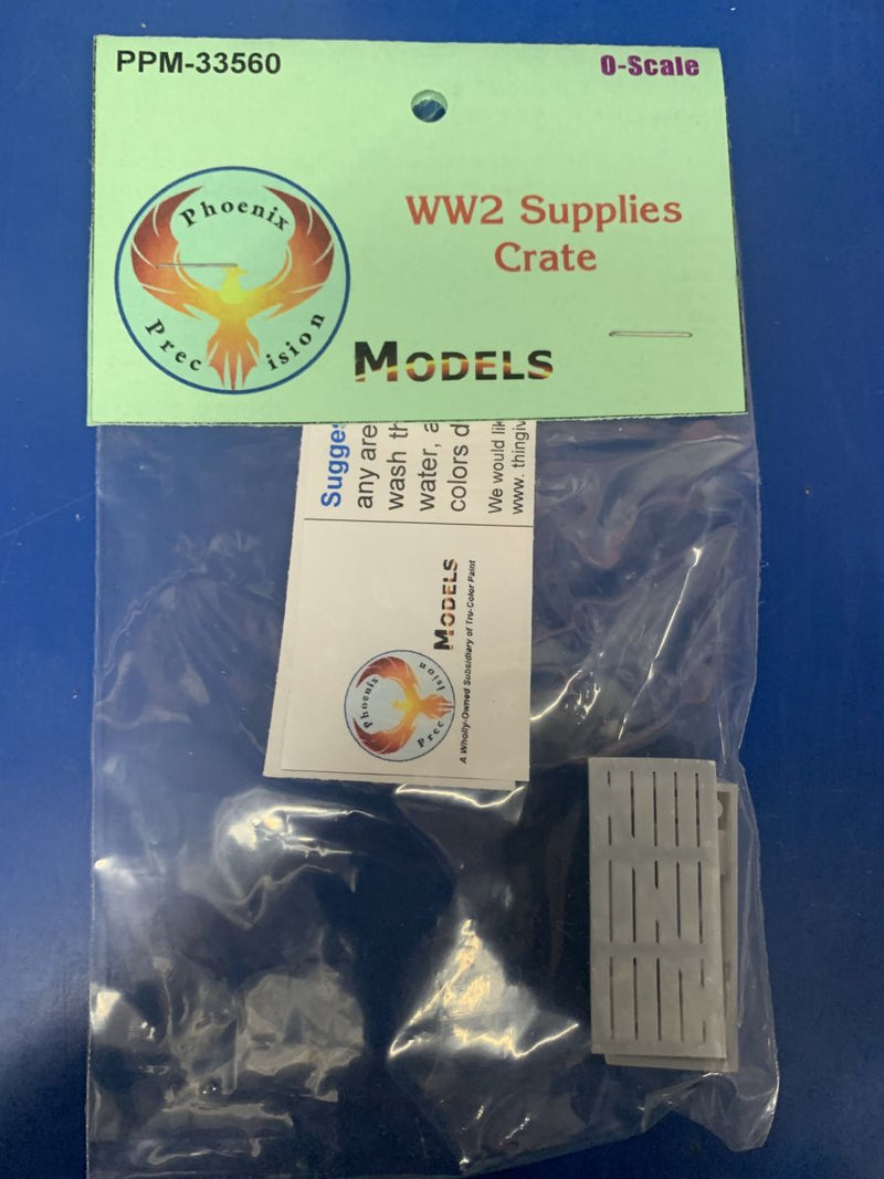 Phoenix Precision Models O 33560 WWII Supplies Crate Unpainted Kit