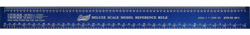 Excel 55779 12-1/2" Blue Deluxe Scale Model Refrence Ruler