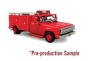 Iconic Replicas HO 870537 1974 Dodge 300 Rescue Unit Truck, Assembled, Los Angeles County Fire Department Squad