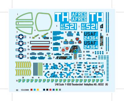 HobbyBoss F-105D Thunderchief 80332, 1:48 Scale