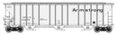 Walthers Proto HO 920-106174 55' Evans 4780 Covered Hopper, Armstrong USLX