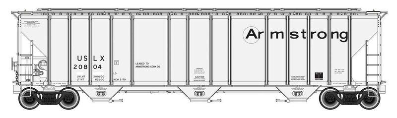 PREORDER Walthers Proto HO 920-106174 55' Evans 4780 Covered Hopper, Armstrong USLX