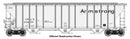 Walthers Proto HO 920-106176 55' Evans 4780 Covered Hopper, Armstrong USLX