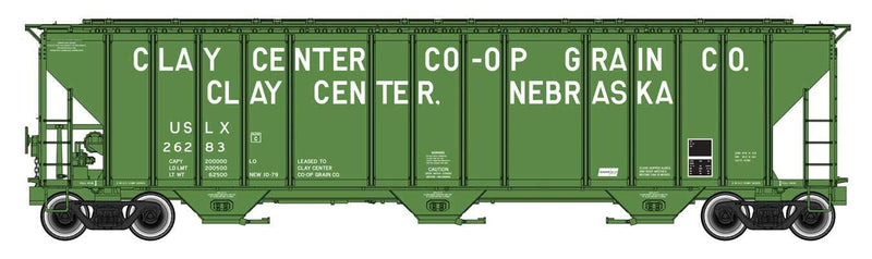 PREORDER Walthers Proto HO 920-106182 55' Evans 4780 Covered Hopper, Clay Center USLX
