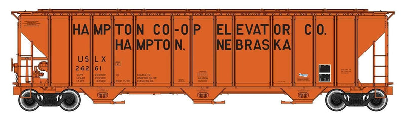 PREORDER Walthers Proto HO 920-106194 55' Evans 4780 Covered Hopper, Hampton Co-op USLX