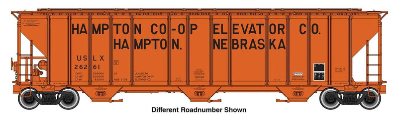 PREORDER Walthers Proto HO 920-106196 55' Evans 4780 Covered Hopper, Hampton Co-op USLX