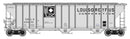 Walthers Proto HO 920-106198 55' Evans 4780 Covered Hopper, Louis Dreyfus USLX