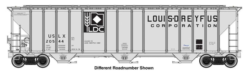 PREORDER Walthers Proto HO 920-106200 55' Evans 4780 Covered Hopper, Louis Dreyfus USLX