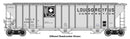 Walthers Proto HO 920-106200 55' Evans 4780 Covered Hopper, Louis Dreyfus USLX