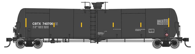 PREORDER Walthers Proto HO 920-100762 55' Trinity Modified 30,145-Gallon Tank Car, CIT Group CBTX