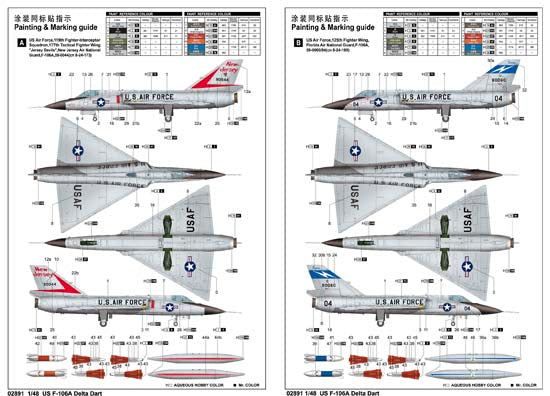 Trumpeter US F-106A Delta Dart 02891 1:48