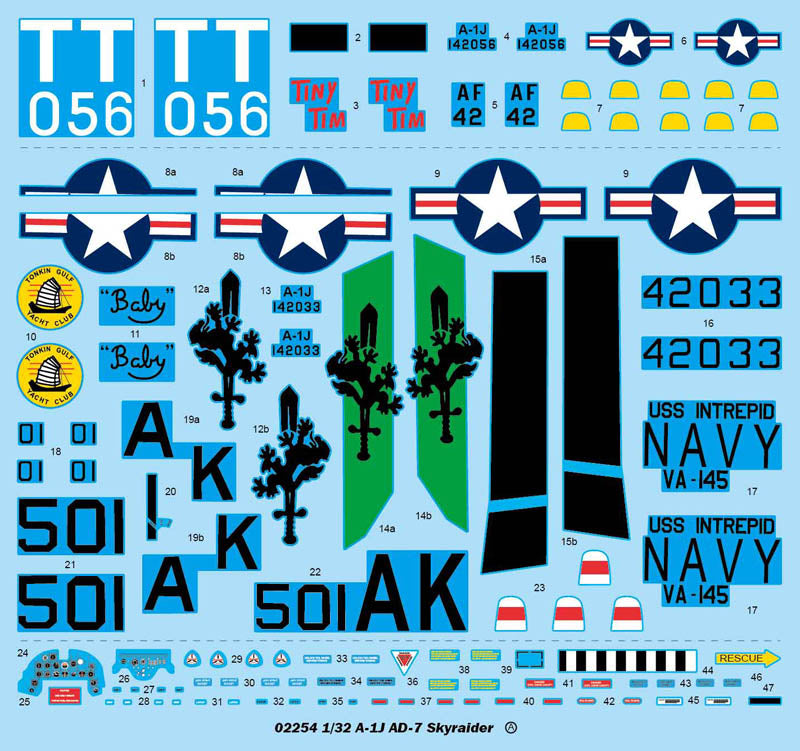 Trumpeter A-1J AD-7 Skyraider 02254 1:32