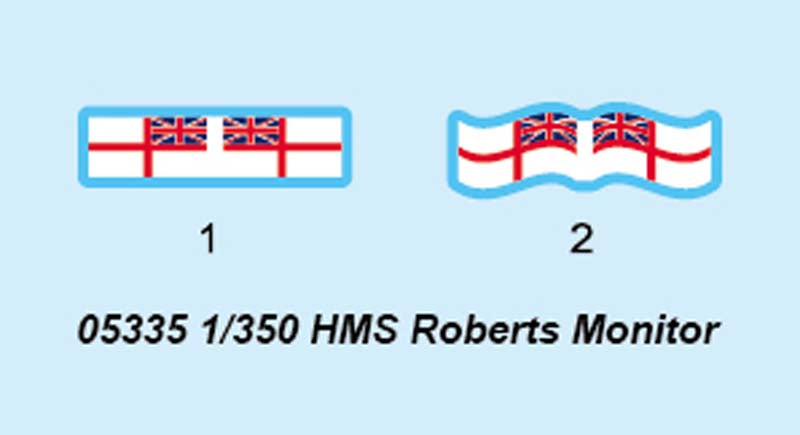 Trumpeter 05335 HMS Roberts Monitor 1:350