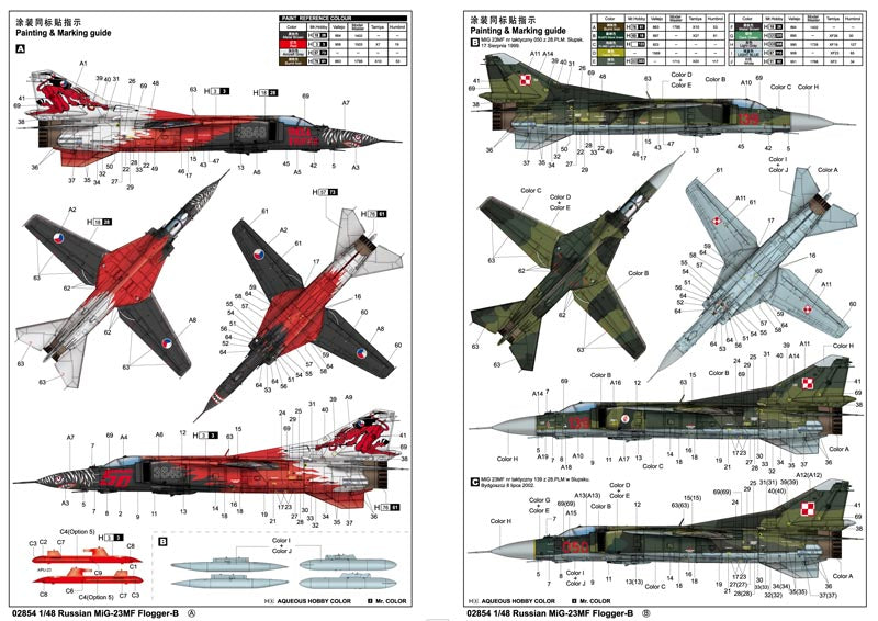 Trumpeter MIG-23MF Flogger-B 02854 1:48