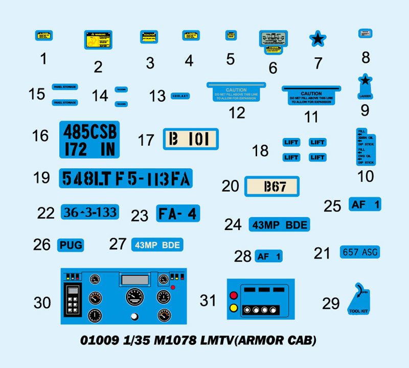 Trumpeter M1078 LMTV(ARMOR CAB) 01009 1:35