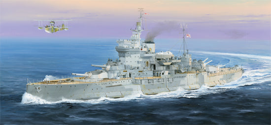 Trumpeter Battleship HMS Warspite 1942 05325 1:350