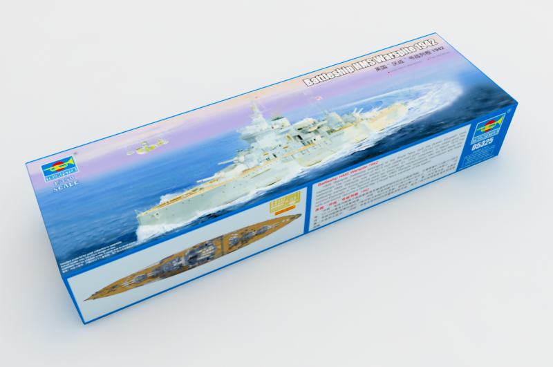 Trumpeter Battleship HMS Warspite 1942 05325 1:350