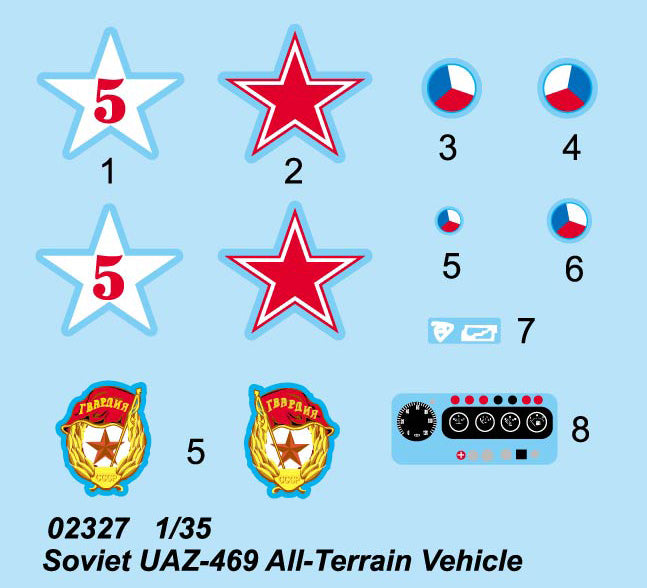 Trumpeter Soviet UAZ-469 All-Terrain Vehicle 02327 1:35