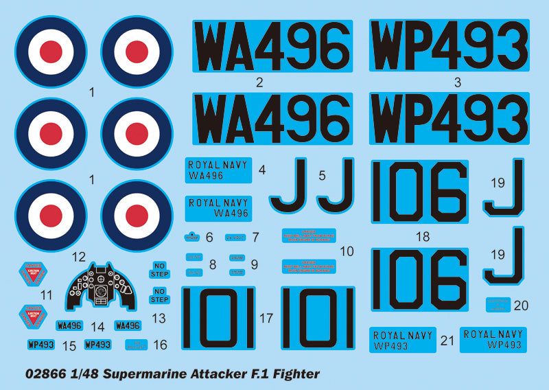 Trumpeter Supermarine Attacker F.1 Fighter 02866 1:48