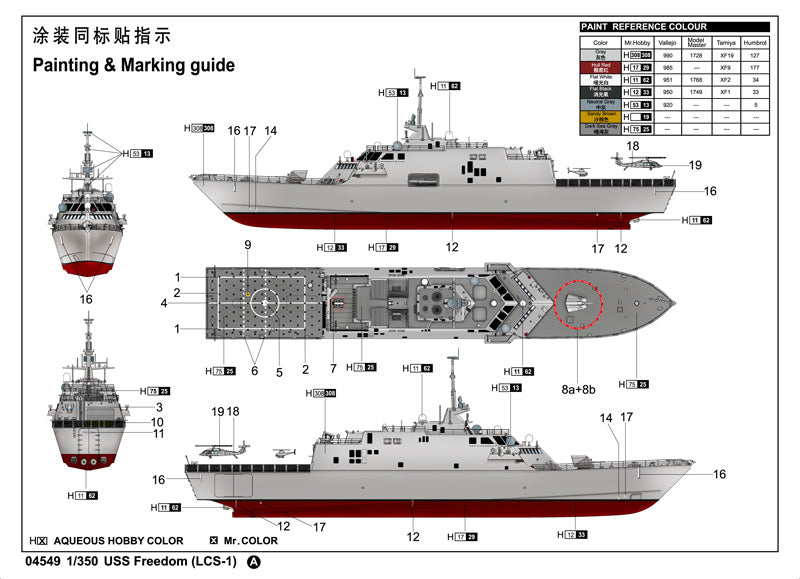 Trumpeter USS Freedom (LCS-1) 04549 1:350